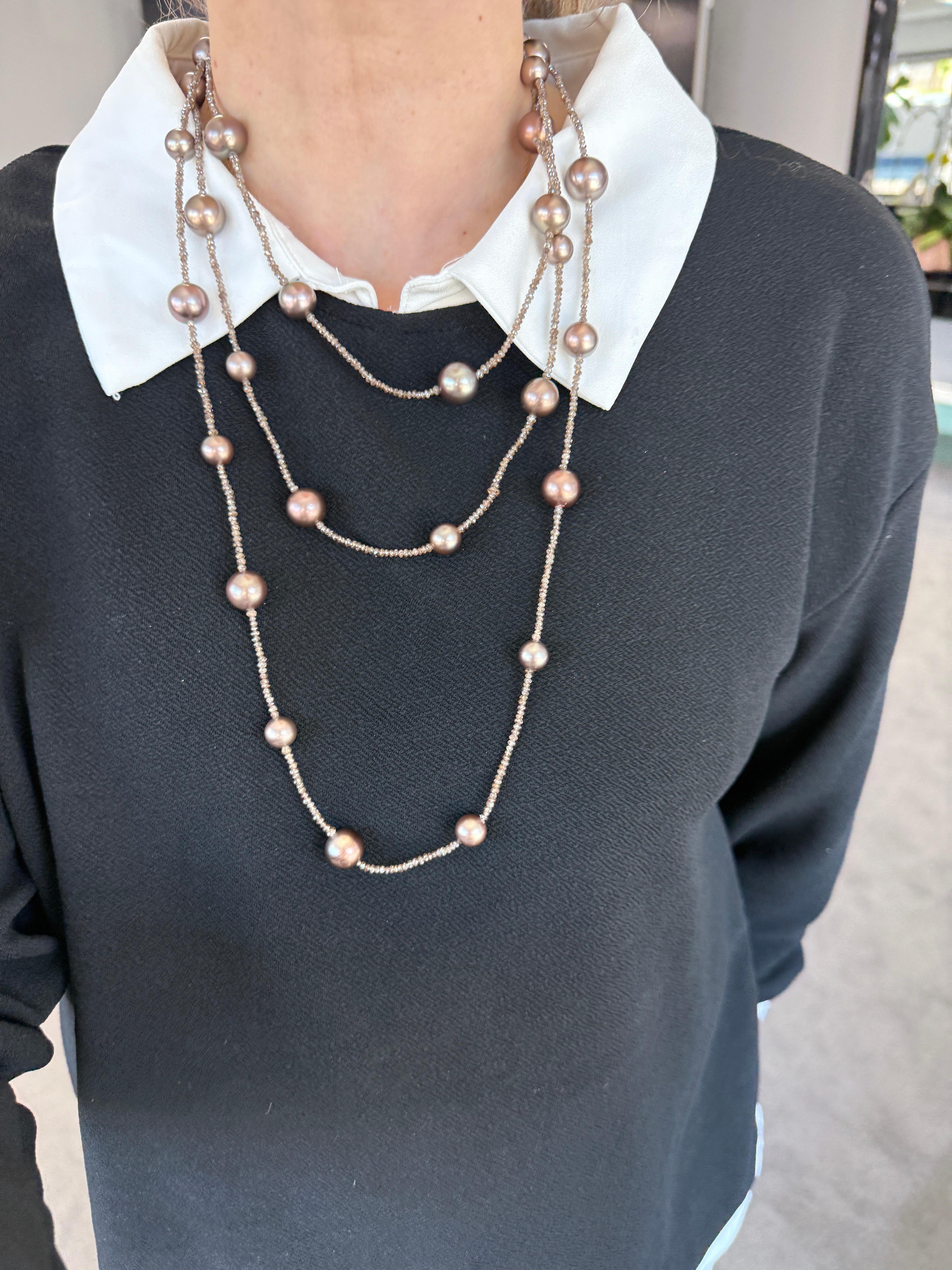 Collana di perle e diamanti da oltre 100 carati in vendita 3