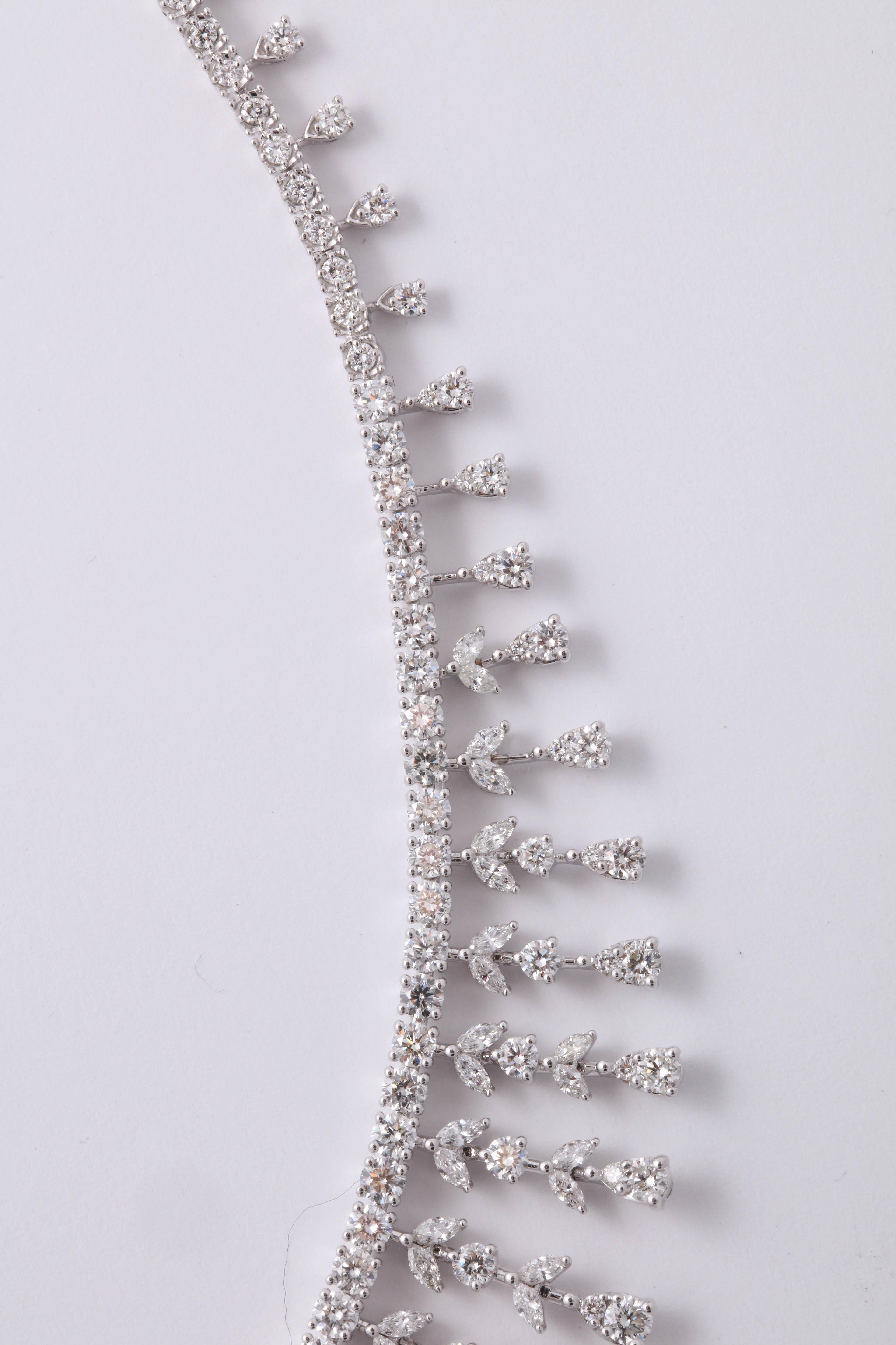 Women's Over 20 Carat Diamond Drop Necklace