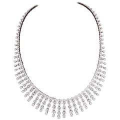 Over 20 Carat Diamond Drop Necklace