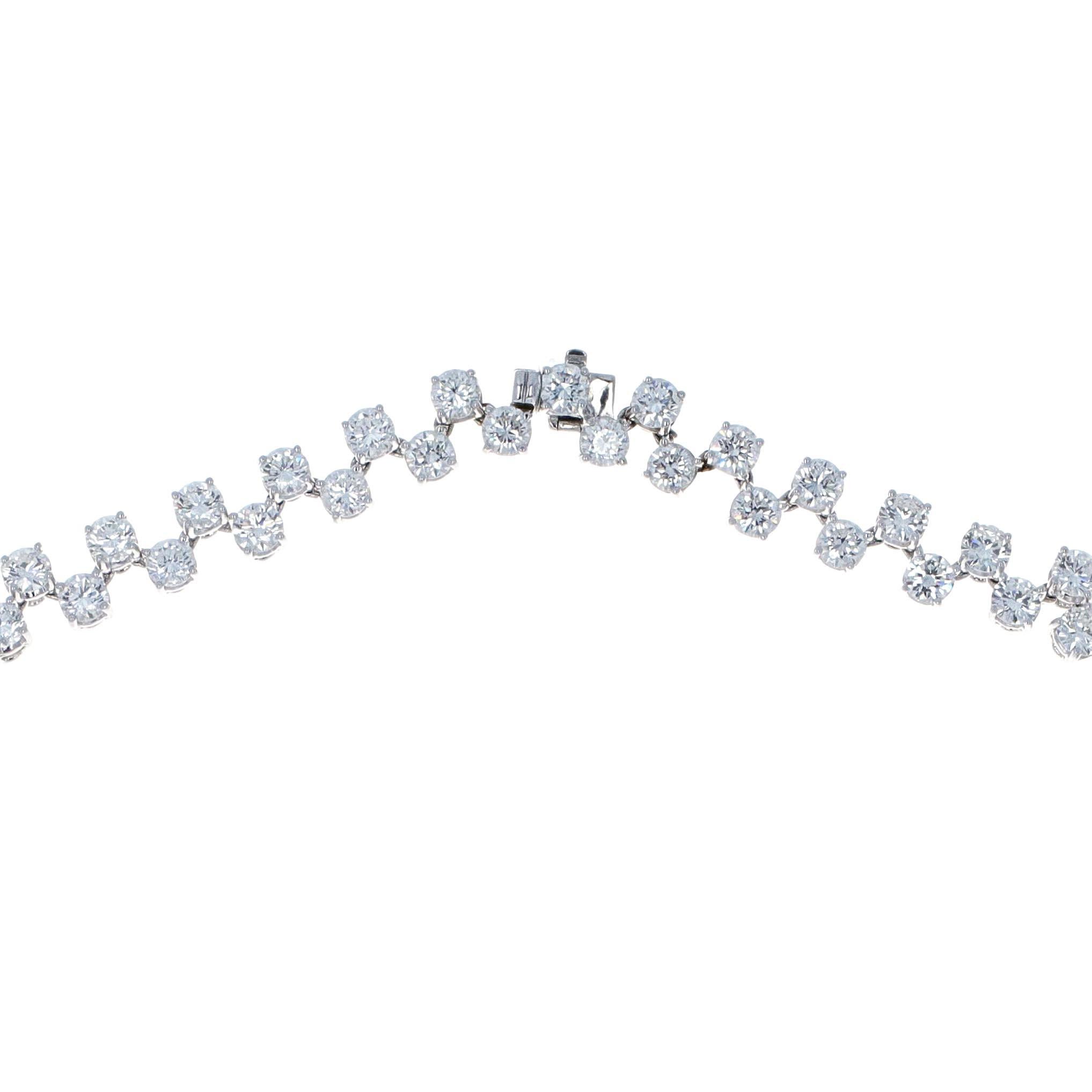 Modern Over 49.00 Carat Diamond Necklace