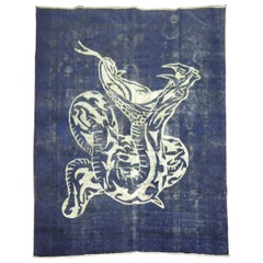 Over-Dyed Slithering Snake Rug
