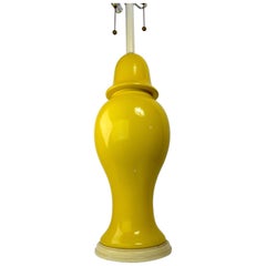 Übergroße Tischlampe in Ingwerglasform