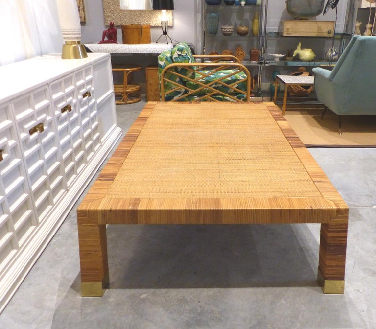 Over-Scale Tropical Chic Bielecky Brothers Rattan Wrapped ...