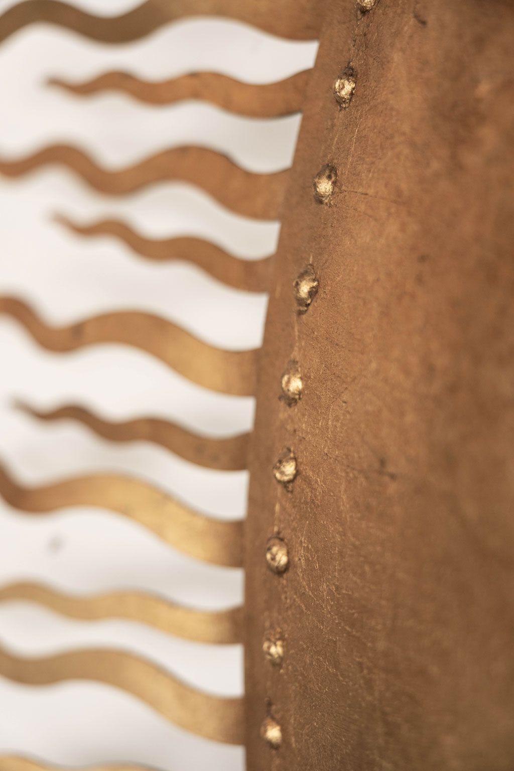 20ième siècle Plafonnier doré de Barcelone surdimensionné en vente