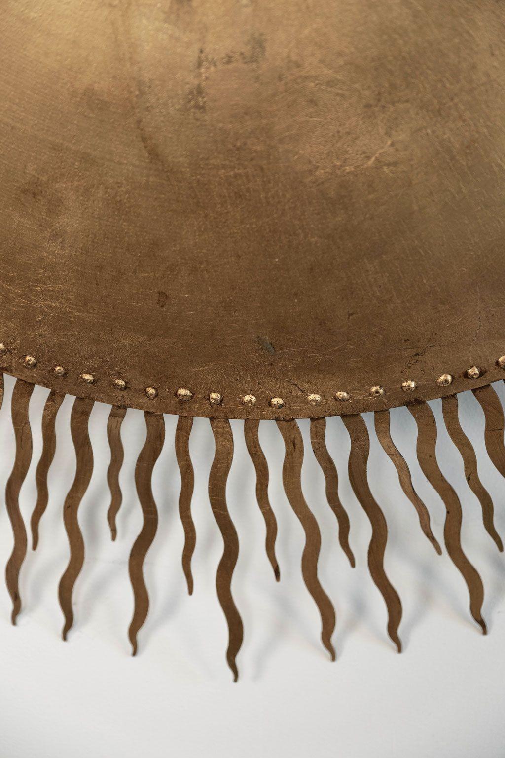 Plafonnier doré de Barcelone surdimensionné en vente 2