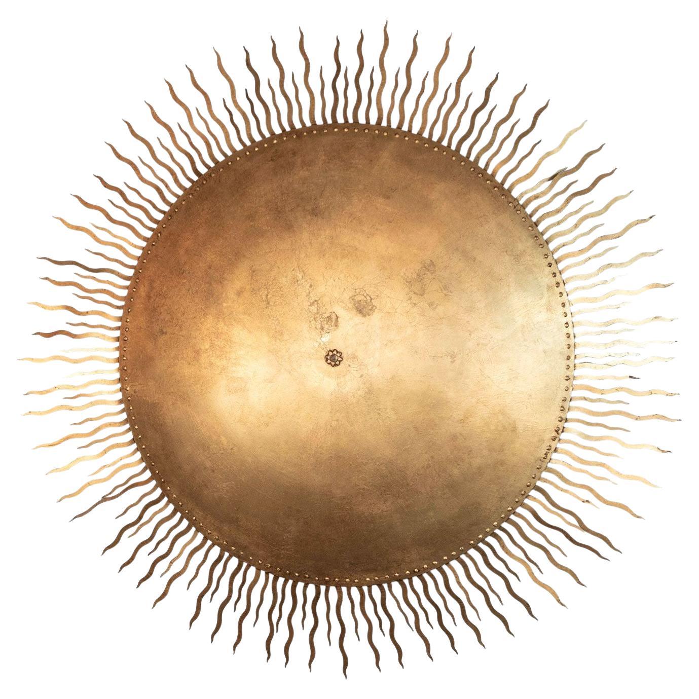 Plafonnier doré de Barcelone surdimensionné en vente