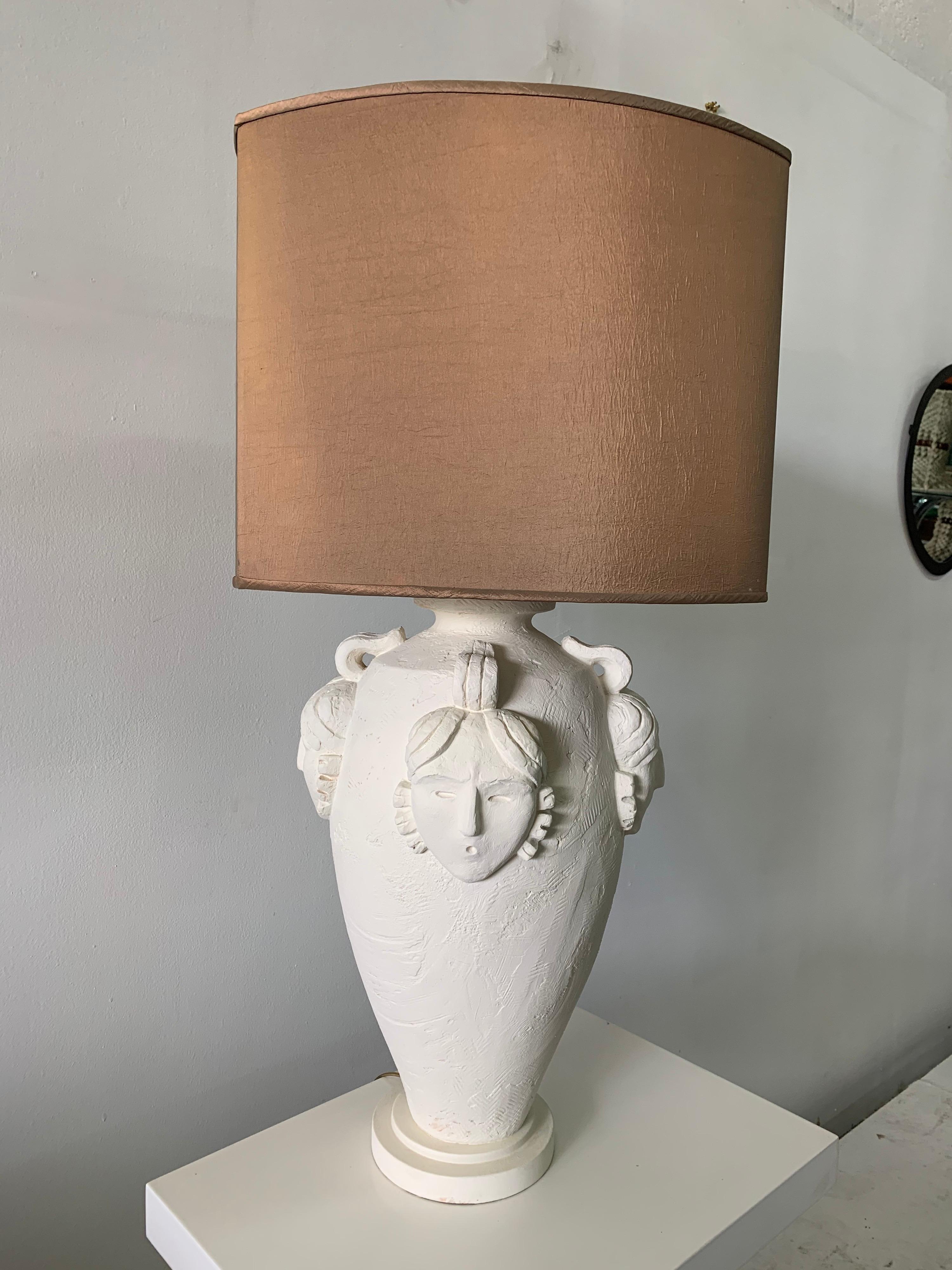 Over-Sized Plaster Figural Table Lamp 2
