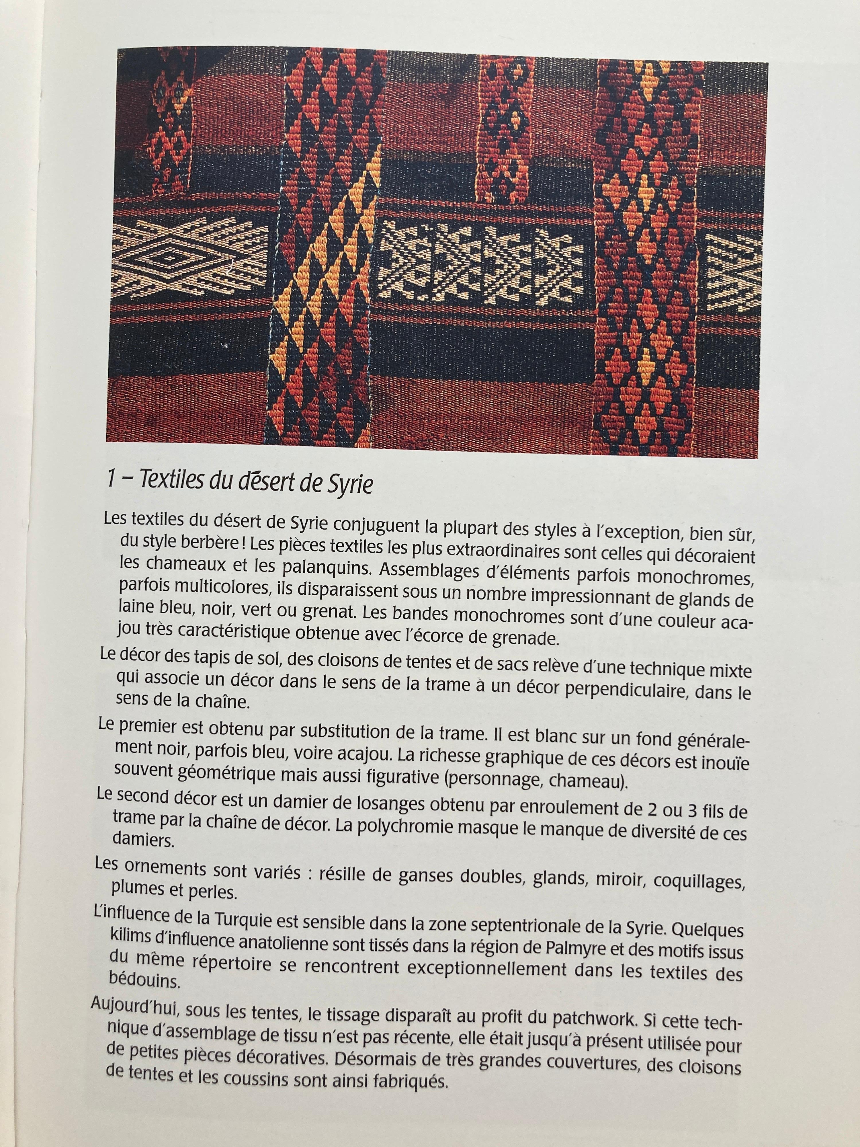 Over the Desert Au Fil du Désert Textiles from the Nomadic Desert Book For Sale 1