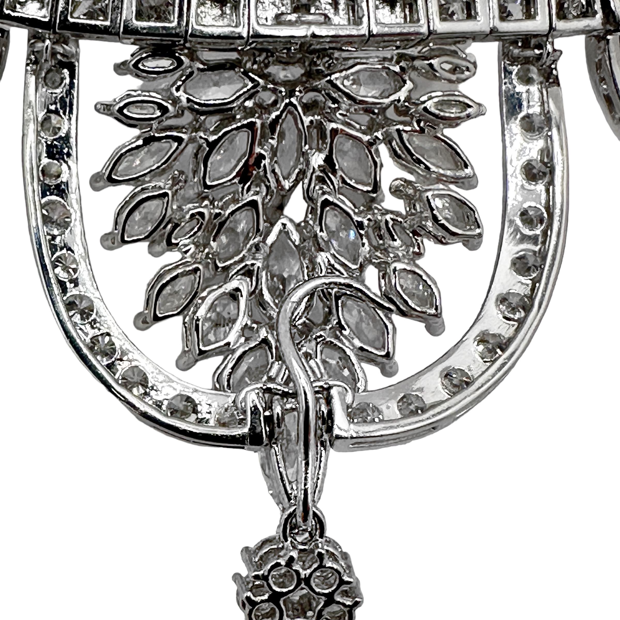 Over the Top Platinum, Diamond & South Sea Pearl Necklace Fit For A Queen For Sale 1