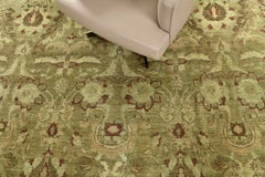 Overdyed Agra Design Rug