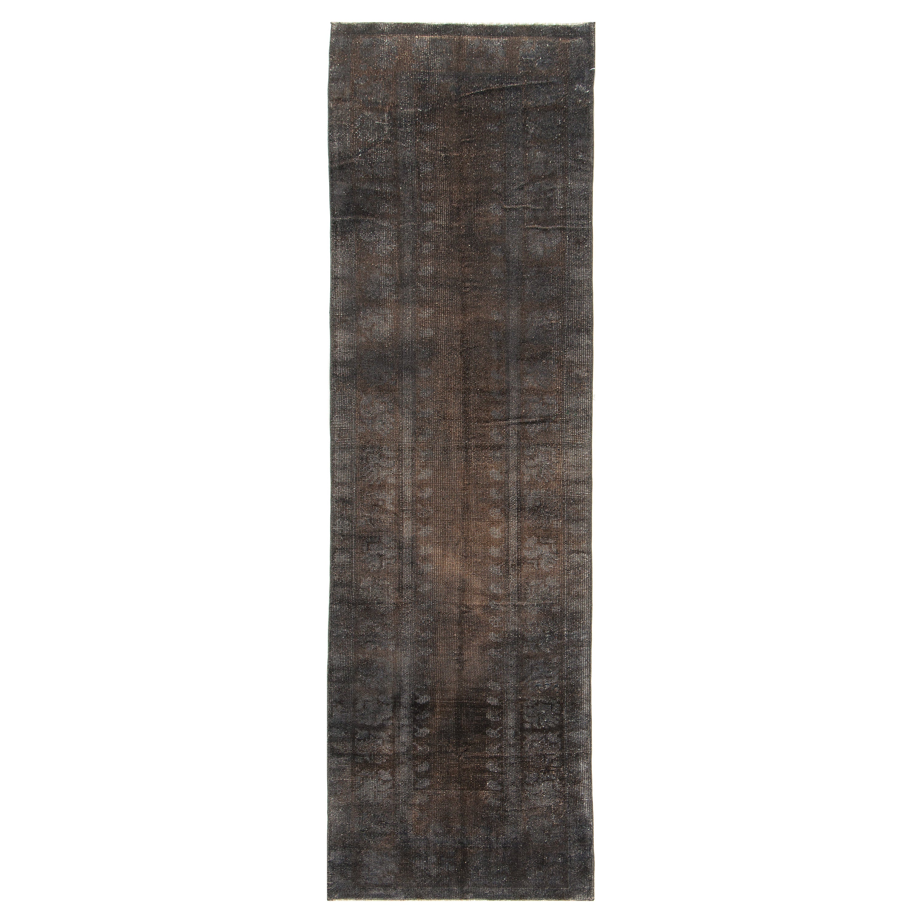 Overdyed Distressed Runner For Sale