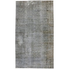 Distressed Vintage Turkish Rug with Modern Industrial Urban Luxe Style