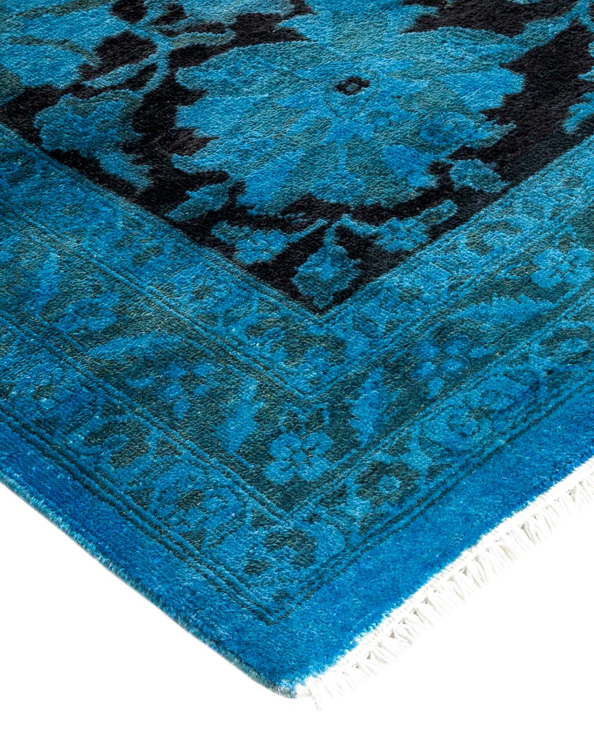 Vibrance rugs epitomize classic with a twist: traditional patterns overdyed in brilliant color. Each hand-knotted rug is washed in a 100% natural botanical dye that reveals hidden nuances in the designs. These are rugs that transcend trends, and