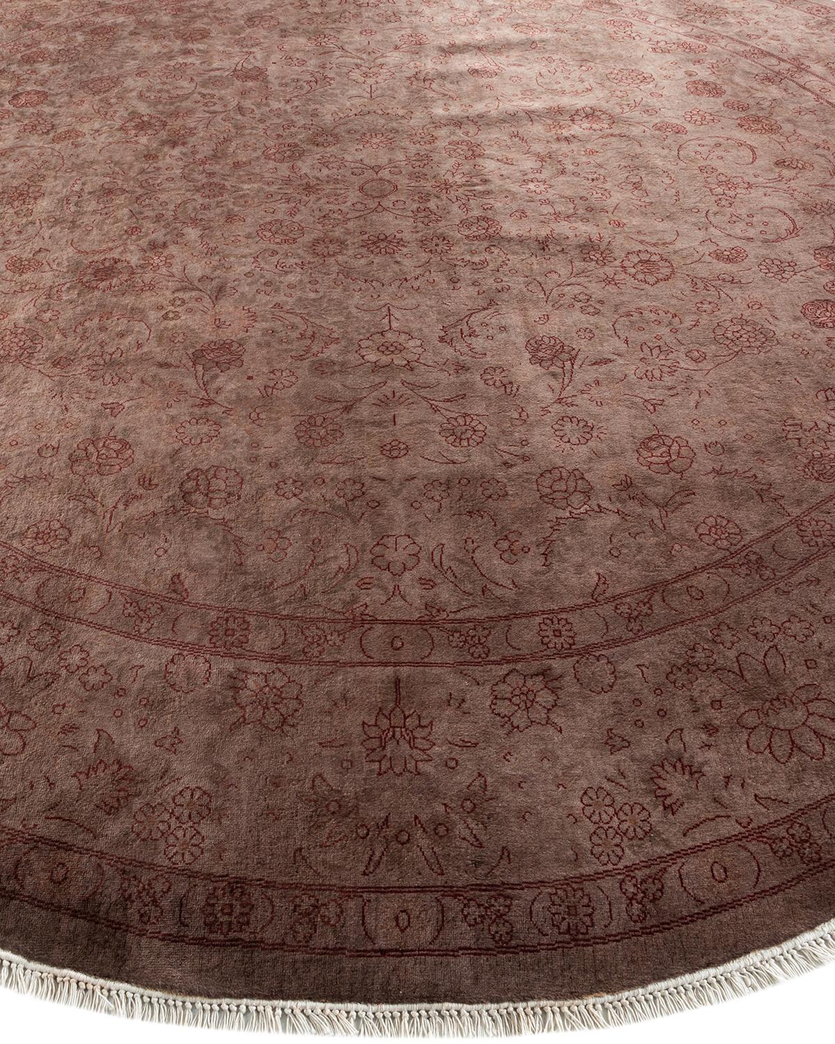 Alfombra de lana anudada a mano Overdyed Gris Siglo XXI y contemporáneo en venta