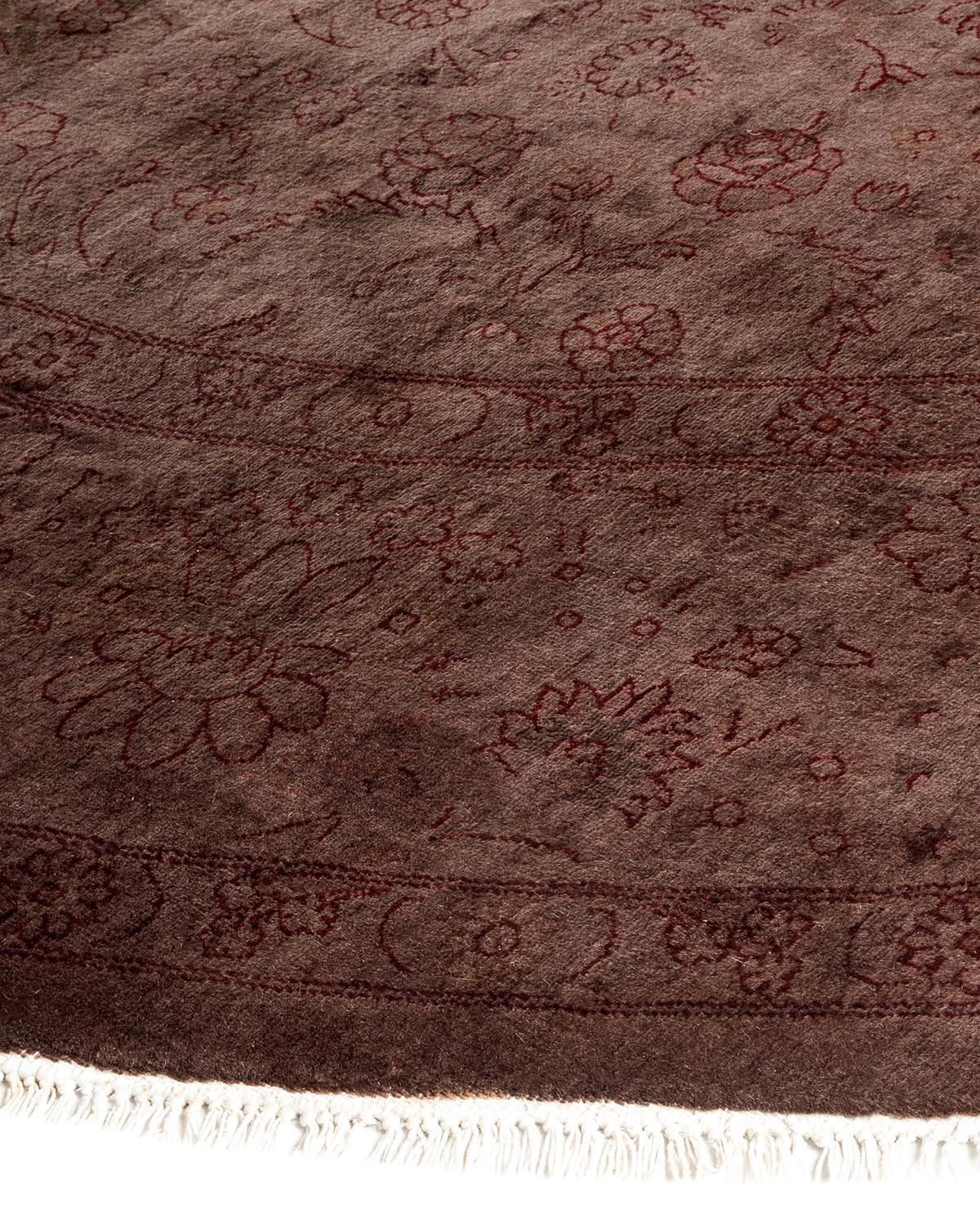 Alfombra de lana anudada a mano Overdyed Gris en venta 1