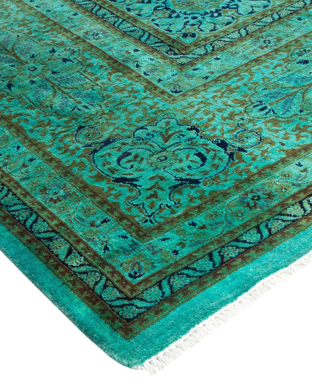 Vibrance rugs epitomize classic with a twist: traditional patterns overdyed in brilliant color. Each hand-knotted rug is washed in a 100% natural botanical dye that reveals hidden nuances in the designs. These are rugs that transcend trends, and