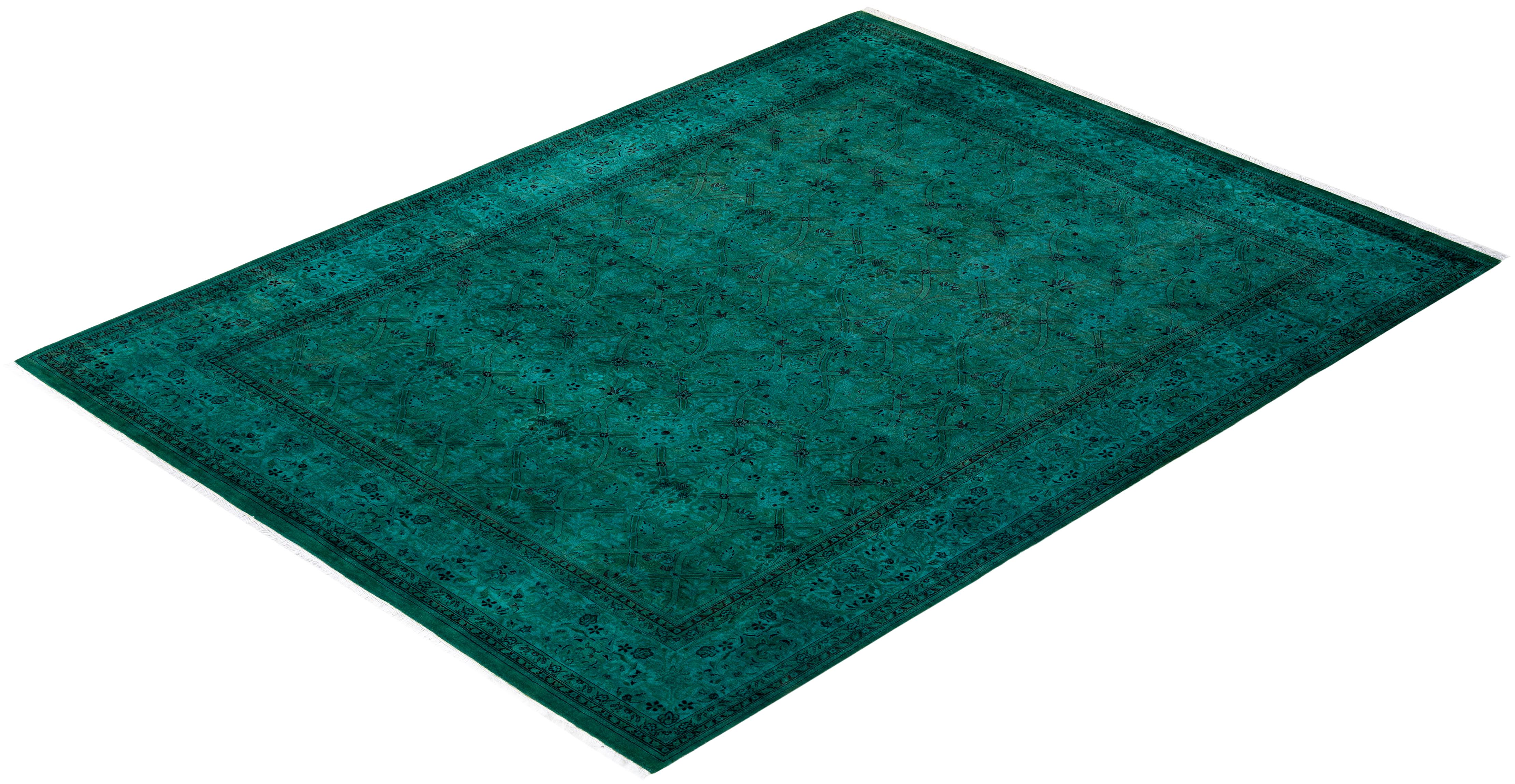 Tapis Overdyed en laine nouée à la main Greene & Greene en vente 2