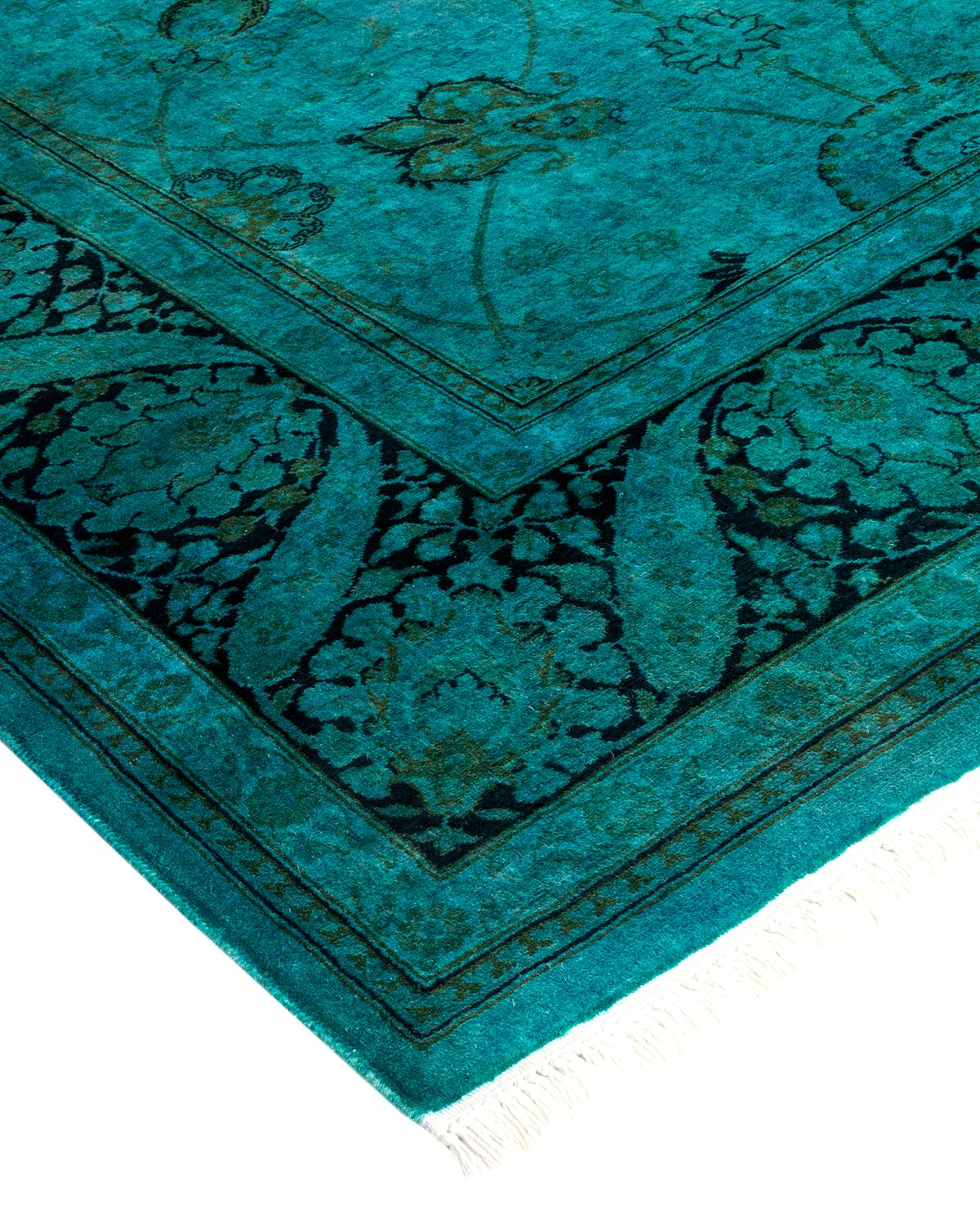 Vibrance rugs epitomize classic with a twist: traditional patterns overdyed in brilliant color. Each hand-knotted rug is washed in a 100% natural botanical dye that reveals hidden nuances in the designs. These are rugs that transcend trends, and