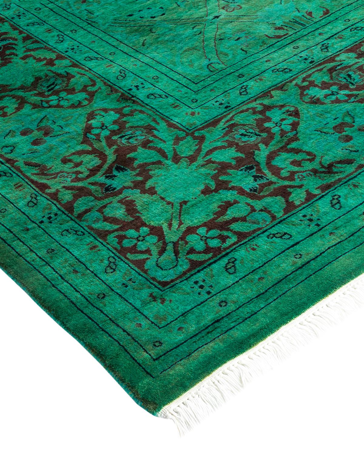 Vibrance rugs epitomize classic with a twist: traditional patterns overdyed in brilliant color. Each hand-knotted rug is washed in a 100% natural botanical dye that reveals hidden nuances in the designs. These are rugs that transcend trends, and