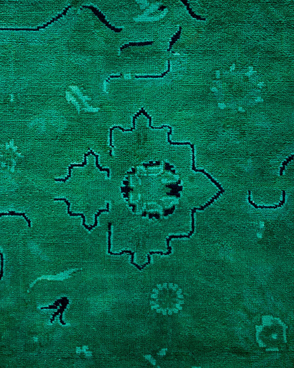 Alfombra de lana teñida a mano azul claro Pakistaní en venta