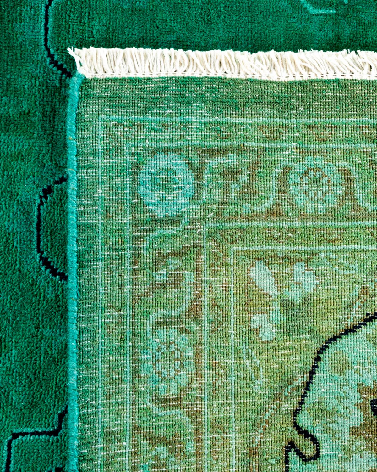 Alfombra de lana teñida a mano azul claro Siglo XXI y contemporáneo en venta