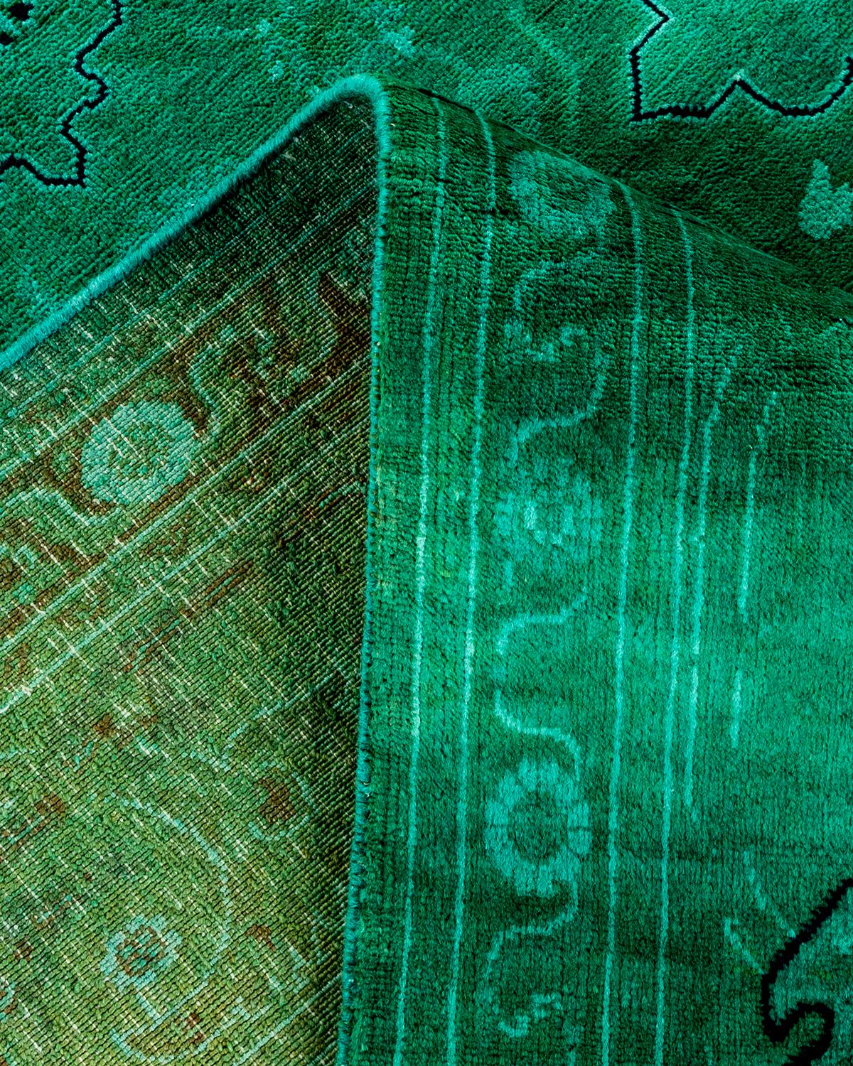 Alfombra de lana teñida a mano azul claro Lana en venta