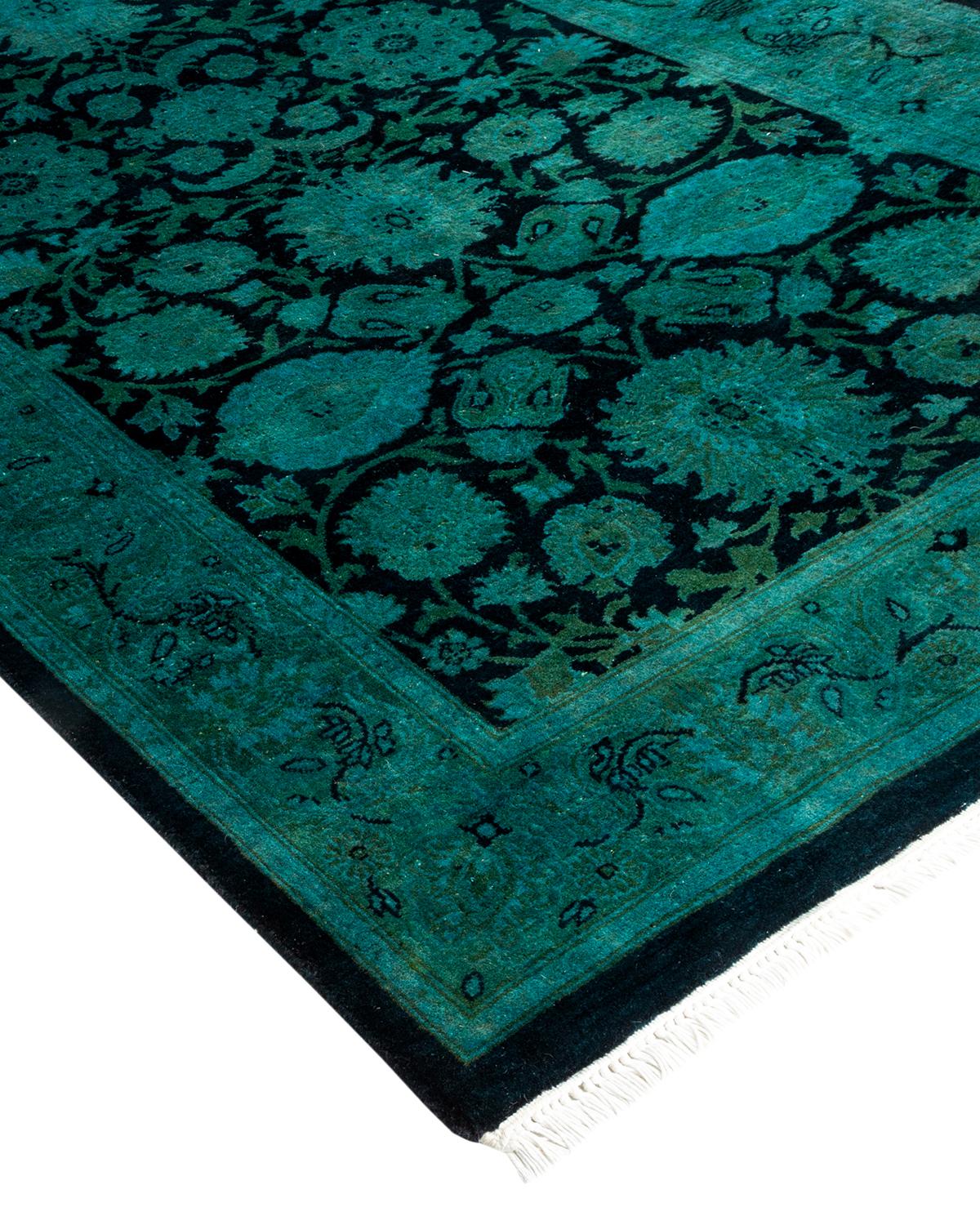 Vibrance rugs epitomize classic with a twist: traditional patterns overdyed in brilliant color. Each hand-knotted rug is washed in a 100% natural botanical dye that reveals hidden nuances in the designs. These are rugs that transcend trends, and