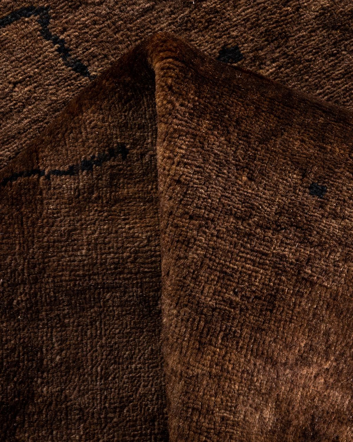 Tapis Overdyed en laine nouée à la main, gris Light en vente 1