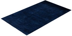Overdyed handgeknüpfte Wolle modern-zeitgenössischen schwarzen Bereich Teppich 3' 2" x 5' 1"
