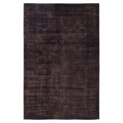 Overdyed Hand-Knotted Wool Modern-Contemporary Brown Area Rug 10' 0" x 15' 5"