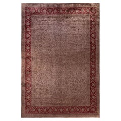 Overdyed Hand-Knotted Wool Modern-Contemporary Brown Area Rug 10' 1" x 14' 6"