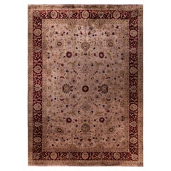 Overdyed Hand-Knotted Wool Modern-Contemporary Brown Area Rug 10' 3" x 13' 10"