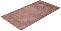 Overdyed Hand-Knotted Wool Modern-Contemporary Brown Area Rug 3' 1" x 5' 5"
