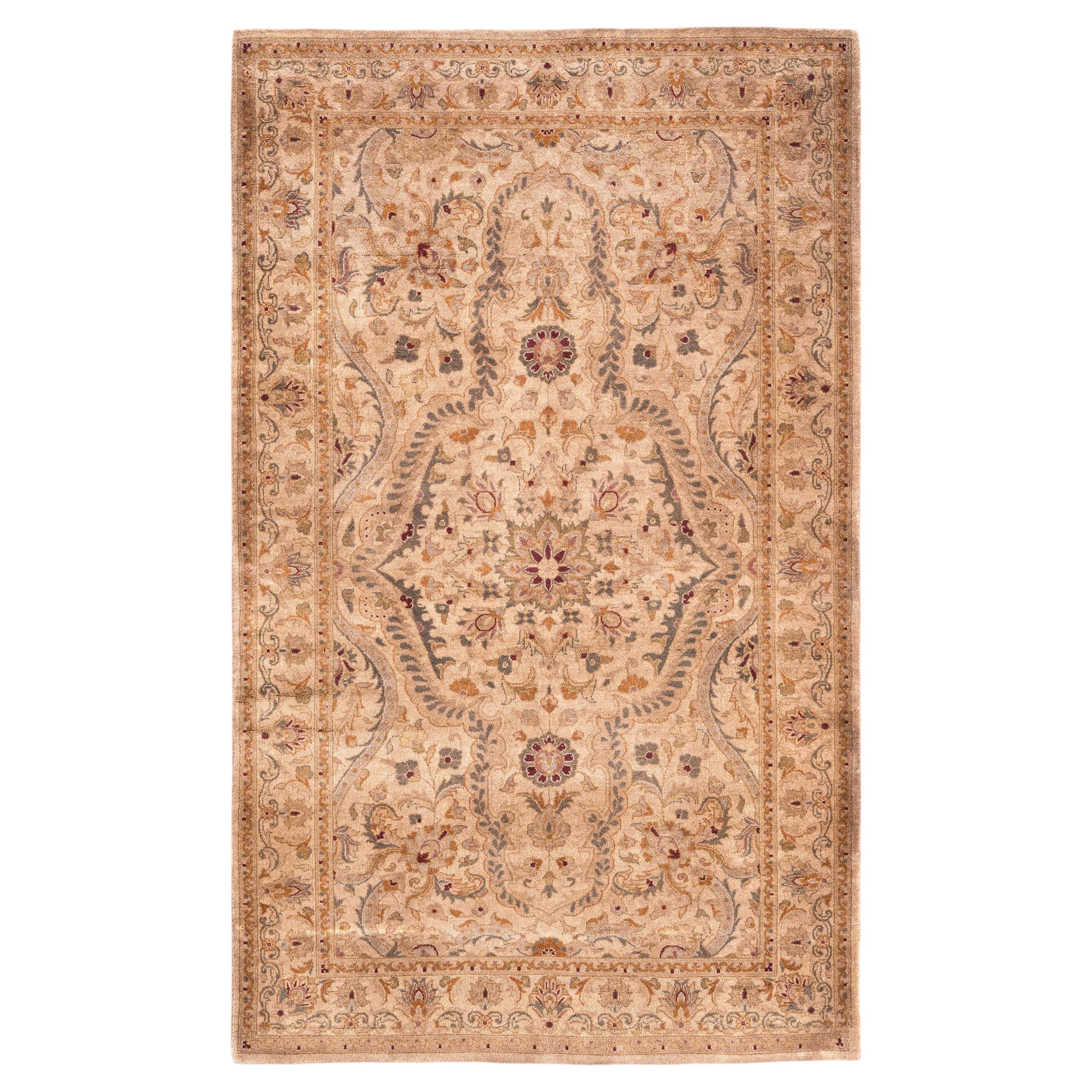 Overdyed Hand-Knotted Wool Modern-Contemporary Brown Area Rug 3' 2" x 5' 2"