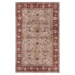 Overdyed Hand-Knotted Wool Modern-Contemporary Brown Area Rug 4' 8" x 7' 5"