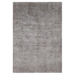 Overdyed Hand-Knotted Wool Modern-Contemporary Brown Area Rug 6' 4" x 9' 1"