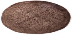 Overdyed Hand-Knotted Wool Modern-Contemporary Brown Area Rug 8' 0" x 8' 2"