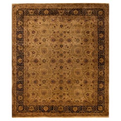 Overdyed Hand-Knotted Wool Modern-Contemporary Brown Area Rug 8' 2" x 9' 9"