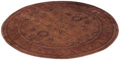 Overdyed Hand-Knotted Wool Modern-Contemporary Brown Area Rug 8' 3" x 8' 4"