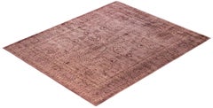 Overdyed Hand-Knotted Wool Modern-Contemporary Brown Area Rug 8' 3" x 9' 10"