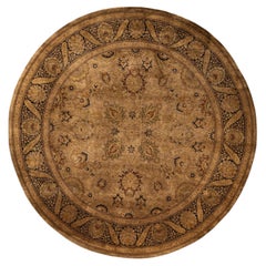Overdyed Hand-Knotted Wool Modern-Contemporary Brown Area Rug 9' 1" x 9' 1"