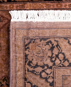 Overdyed Hand-Knotted Wool Modern-Contemporary Brown Runner 3' 1" x 8' 4"