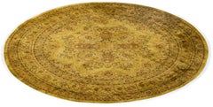 Overdyed handgeknüpfte Wolle modern-zeitgenössischen Gold Bereich Teppich 6' 1" x 6' 1"