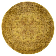 Overdyed handgeknüpfte Wolle modern-zeitgenössischen Gold Bereich Teppich 6' 1" x 6' 1"