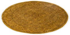Overdyed handgeknüpfte Wolle modern-zeitgenössischen Gold Bereich Teppich 6' 3" x 6' 4"
