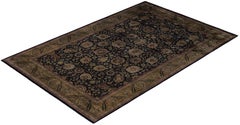 Overdyed Hand-Knotted Wool Modern-Contemporary Gray Area Rug 6' 3" x 9' 6"