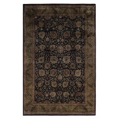 Overdyed Hand-Knotted Wool Modern-Contemporary Gray Area Rug 6' 3" x 9' 6"