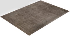 Alfombra de lana anudada a mano sobreteñida Gris Moderna-Contemporánea 9' 0" x 12' 6" x 12' 6" x 12' 6" x 12' 6" x 12' 6" x 12' 6" x 13' x 13'"