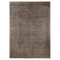 Overdyed Hand-Knotted Wool Modern-Contemporary Gray Area Rug 9' 0" x 12' 6"