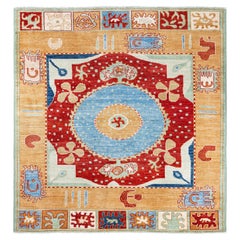 Overdyed Hand-Knotted Wool Modern-Contemporary Multi Area Rug 8' 3" x 9' 1"